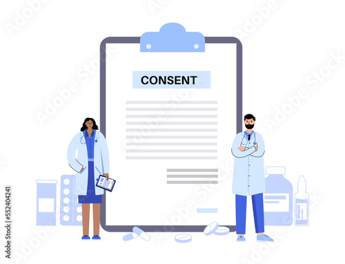 Consent form document © pikovit