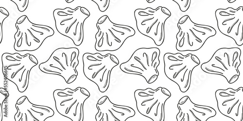Seamless pattern with khinkali. Doodle hand drawn.
doodle vector illustration