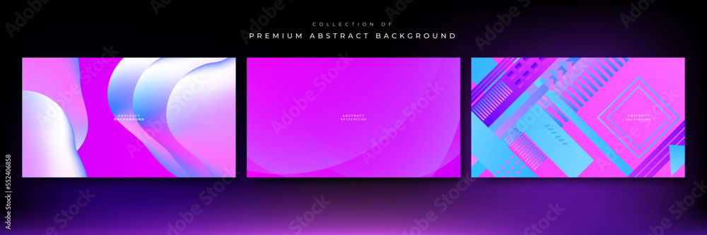 Abstract neon gradient background with retro cyber punk 70s 80s 90s old cyberpunk style