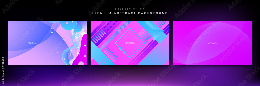 Abstract neon gradient background with retro cyber punk 70s 80s 90s old cyberpunk style