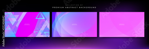 Abstract neon gradient background with retro cyber punk 70s 80s 90s old cyberpunk style
