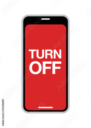 Smartphone use prohibited sign, vector illustration
No smartphones allowed 