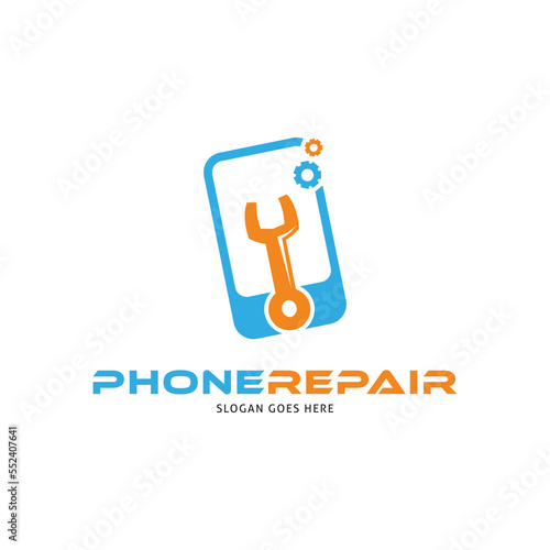 Phone Repair Icon Vector Logo Template Illustration Design