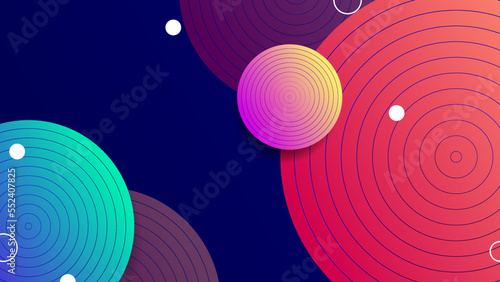 abstract colorful background with circle