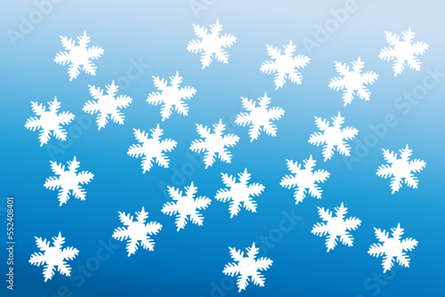 snowflakes on black vector illustration