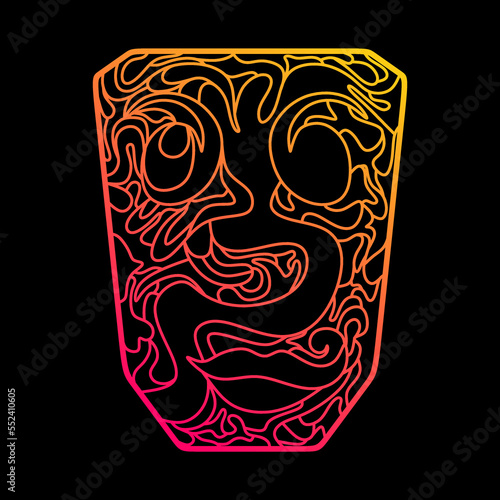 Abstract design for printing anywhere