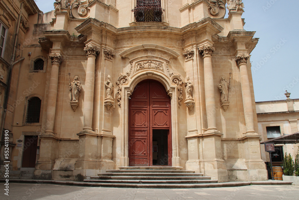 baroque church (st joseph) in ragusa in sicily in italy 