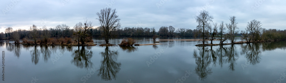 Panorama of Loire river - Orléans - Centre-Val de Loire - Loiret - France Panorama of Loire river - Orléans - Centre-Val de Loire - Loiret - France