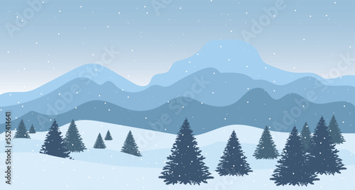 winter mountain landscape