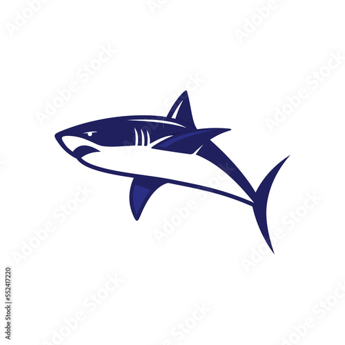 simple shark logo
