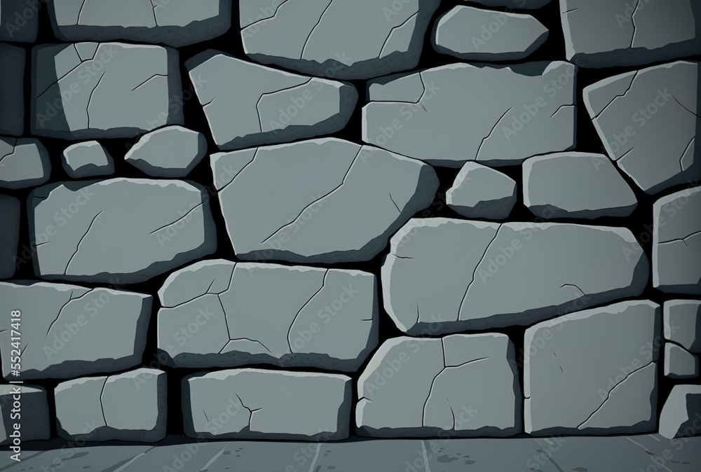 Fototapeta premium Background made of rough gray cement. Generative AI