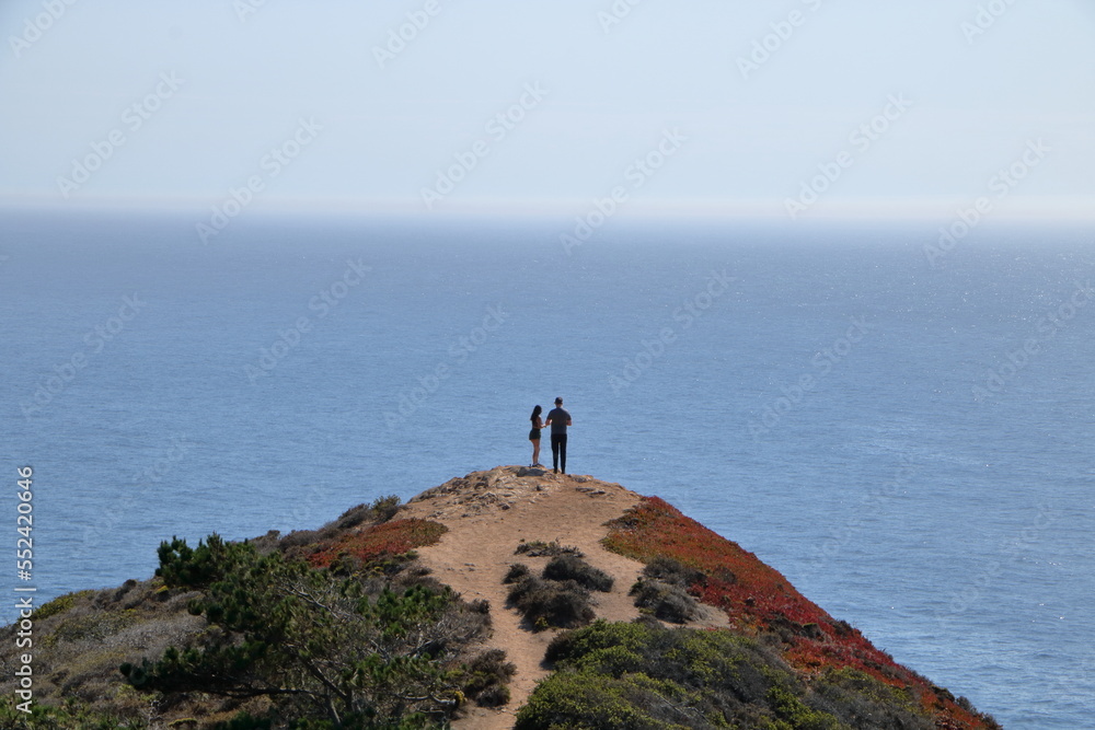 Finding love at Sobranes Point overlooking the Pacific Ocean along the rugged California coast