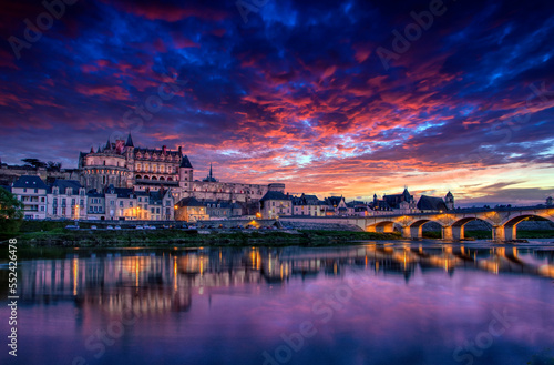 Amboise Chateau in the Loire Valley, France.