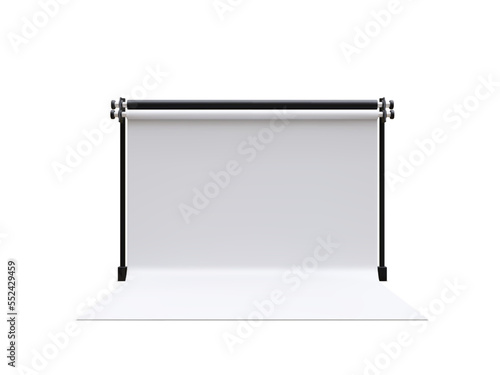 Wallpaper Mural 3d realistic empty professional photography studio isolated on white background. Vector illustration Torontodigital.ca