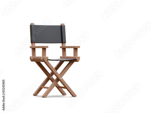 Fototapeta Naklejka Na Ścianę i Meble -  3d realistic director chair isolated on light background. Vector illustration