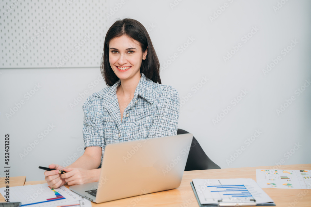 Portrait of happy Business looking camera in the workplace. Portrait of happy Business looking camera in the workplace.