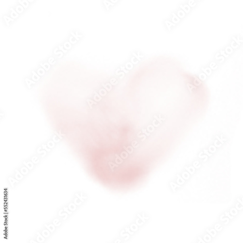 pink clouds heart. Valentine's day cloud. Fluffy cloud isolated. Soft fluffy in the shape of a heart. The smoke is pink.
