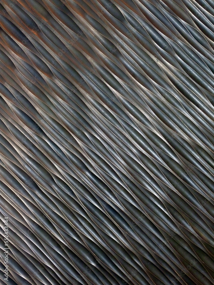 Full frame of a diagonal geometric texture decorated panel Full frame of a diagonal geometric texture decorated panel
