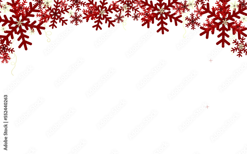 Illustration. Red snowflakes on a transparent background with a place for writing, PNG. Background, pattern, concept of New Year holidays, Christmas Illustration. Red snowflakes on a transparent background with a place for writing, PNG. Background, pattern, concept of New Year holidays, Christmas