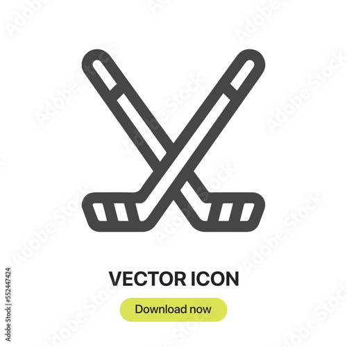 Canvas Print ice-hockey icon vector sign symbol