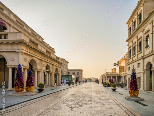 Mosaic main street of katara village, Doha, Qatar photo