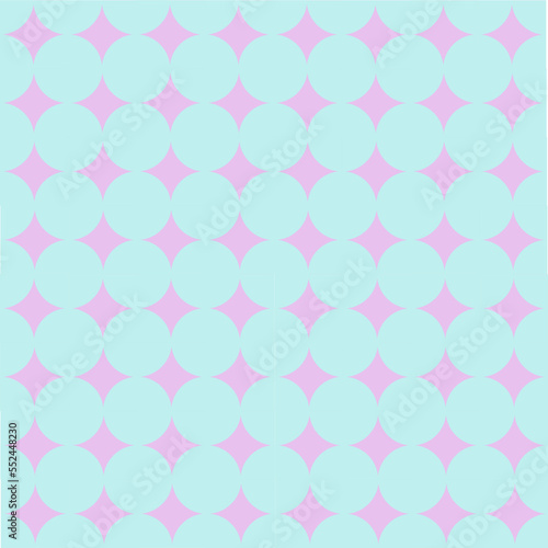 turquoise and pink pattern