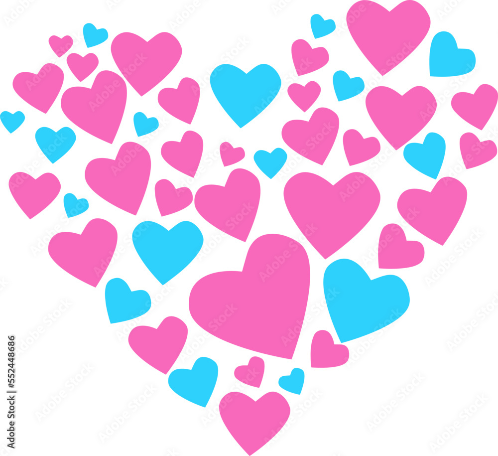 love heart pink valentine