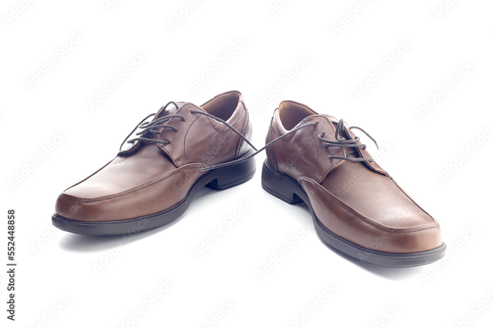 A pair of men's shoes close-up