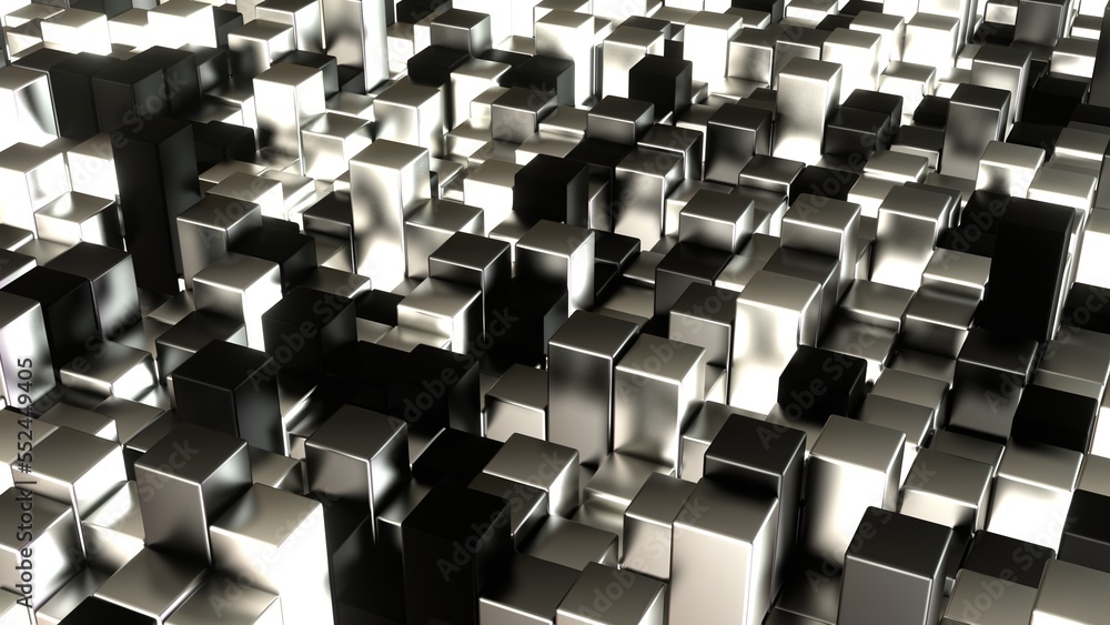 Würfel, Balken, Box, Quadratisch, Geometrie, Anordung, 3D, dynamisch, Quader, metall, mosaik, Architektur, schwarz, weiß Würfel, Balken, Box, Quadratisch, Geometrie, Anordung, 3D, dynamisch, Quader, metall, mosaik, Architektur, schwarz, weiß