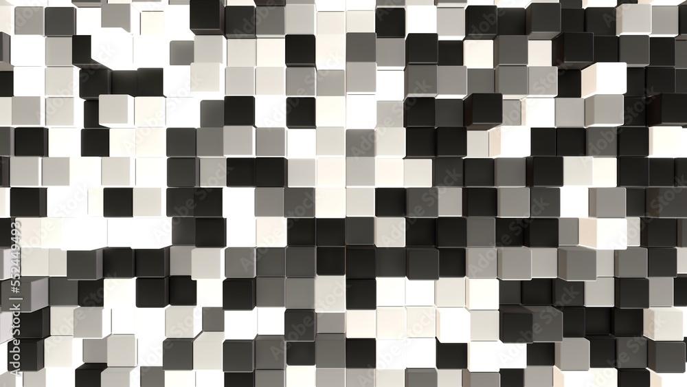 Würfel, Balken, Box, Quadratisch, Geometrie, Anordung, 3D, dynamisch, Quader, metall, mosaik, Architektur, schwarz, weiss, grau Würfel, Balken, Box, Quadratisch, Geometrie, Anordung, 3D, dynamisch, Quader, metall, mosaik, Architektur, schwarz, weiss, grau