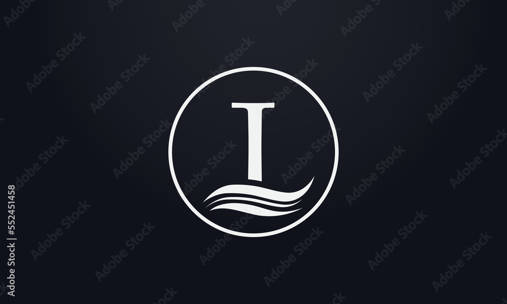 Water wave logo letters vector and water wave symbol icon letter Water wave logo letters vector and water wave symbol icon letter
