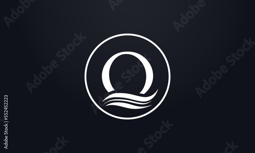 Water wave logo letters vector and water wave symbol icon letter