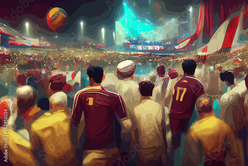 football fans at the Qatar world cup 2022