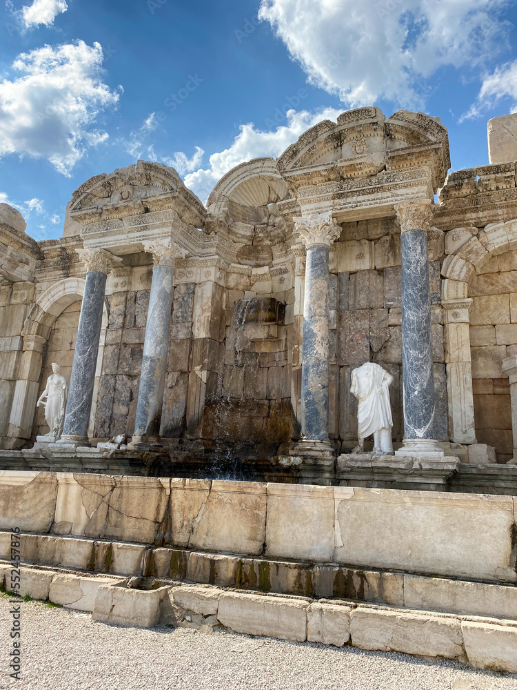 Antonine fountain in the ancient city of Sagalassos