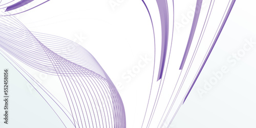 Design elements. Wave of many purple lines. Abstract vertical wavy stripes on white background isolated.