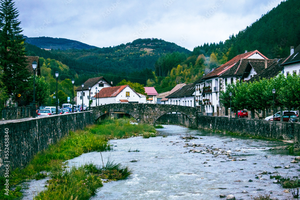 Naklejka premium bridge over the river
