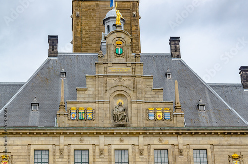 Rooftop of the historic building, Rotterdam, Niederlande 