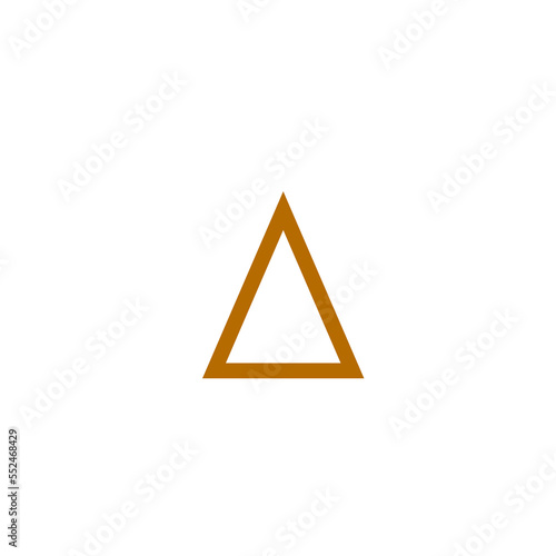 esoteric astrological symbol of triangle symbol