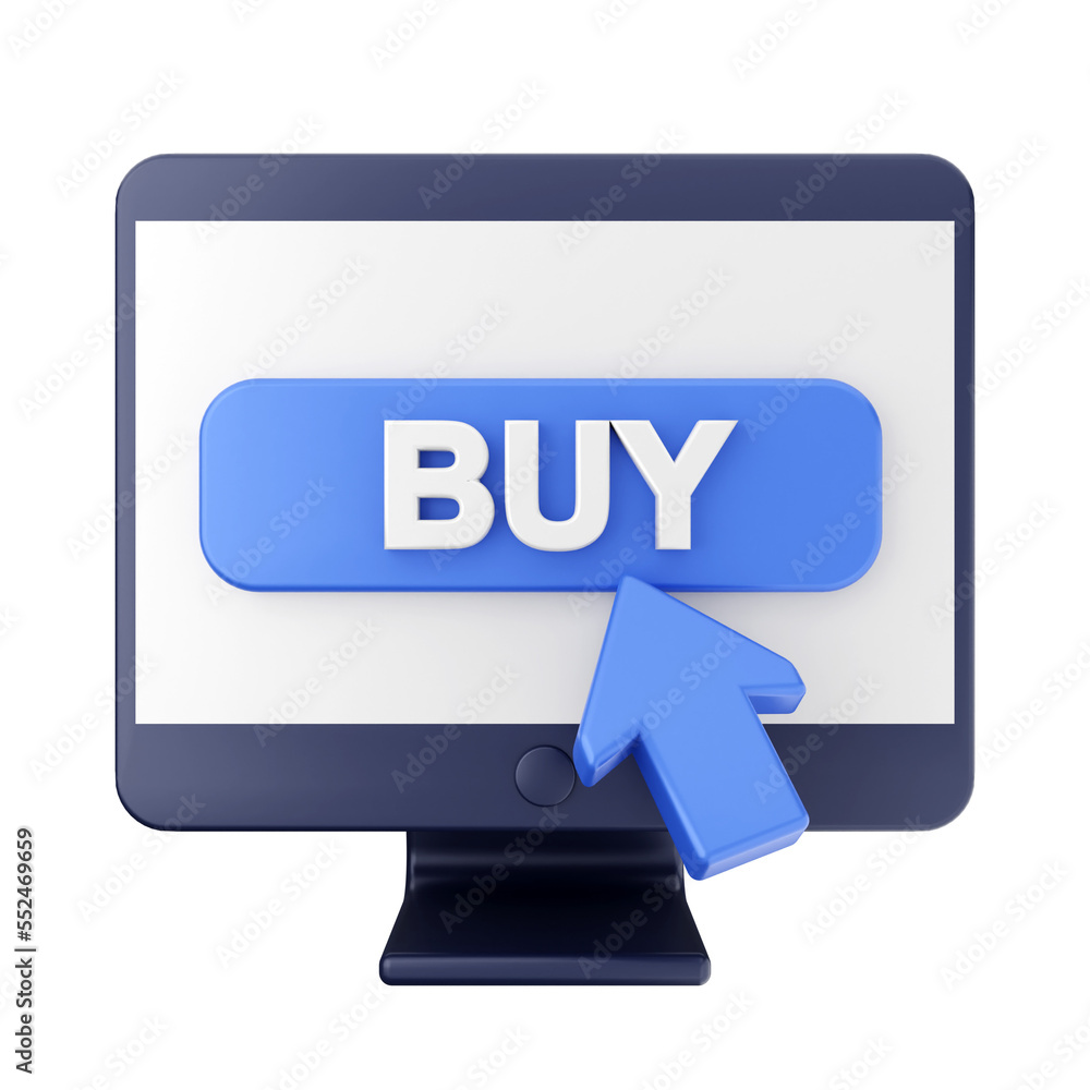 online shopping buy item icon illustration 3d render online shopping buy item icon illustration 3d render