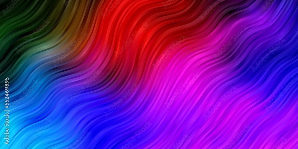 Dark Multicolor vector texture with wry lines.