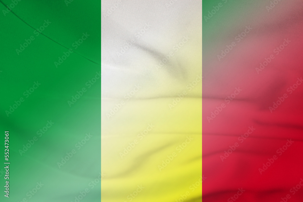 Nigeria and Mali state flag international contract MLI NGA