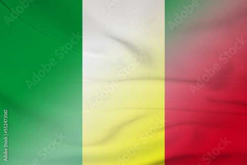 Nigeria and Mali state flag international contract MLI NGA