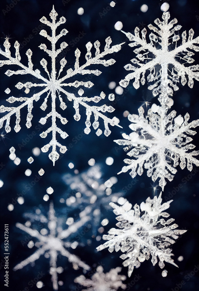 Snowflakes in Winter Snowflakes in Winter