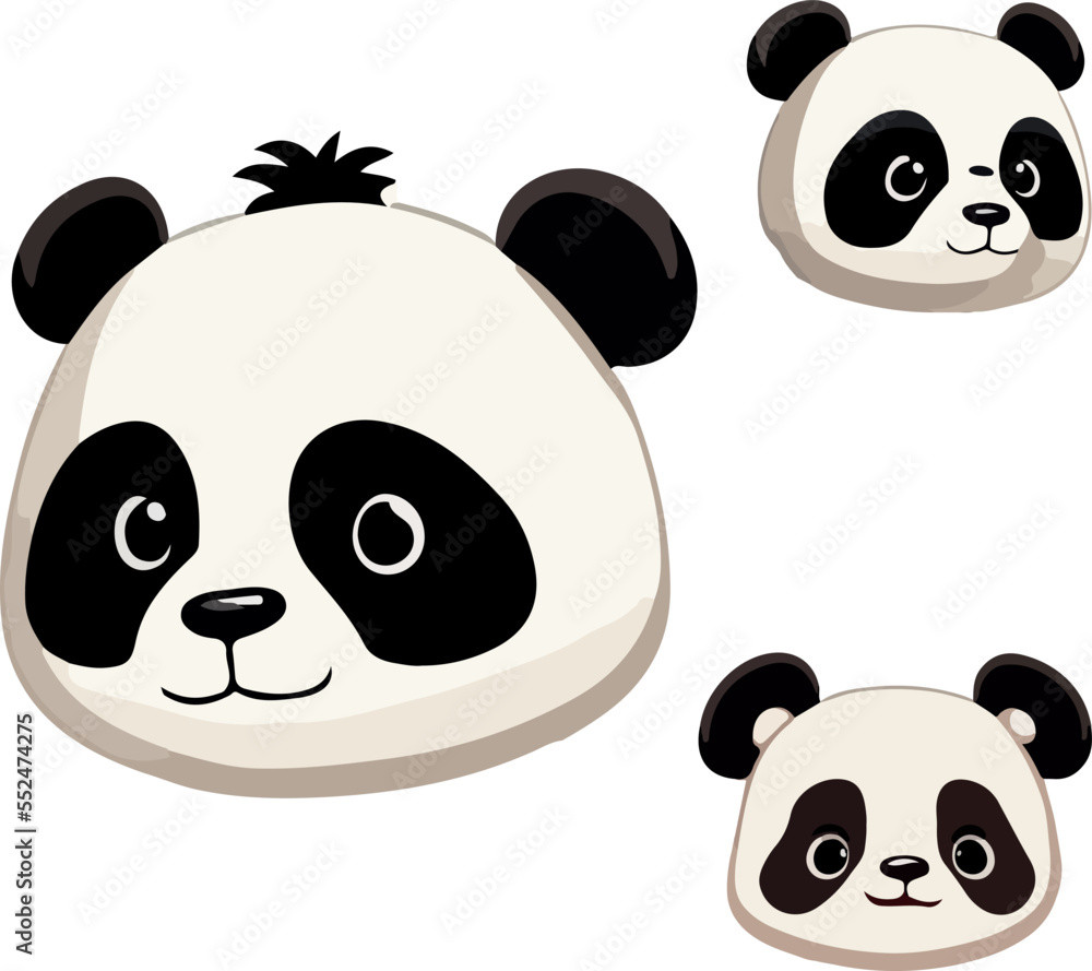 Fototapeta premium panda head