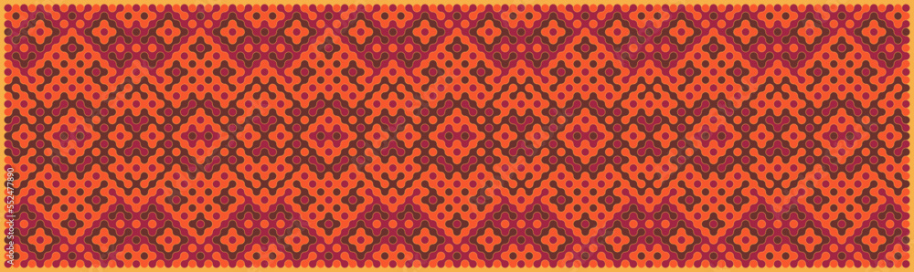 Multicolor truchet tiling connections illustration Multicolor truchet tiling connections illustration