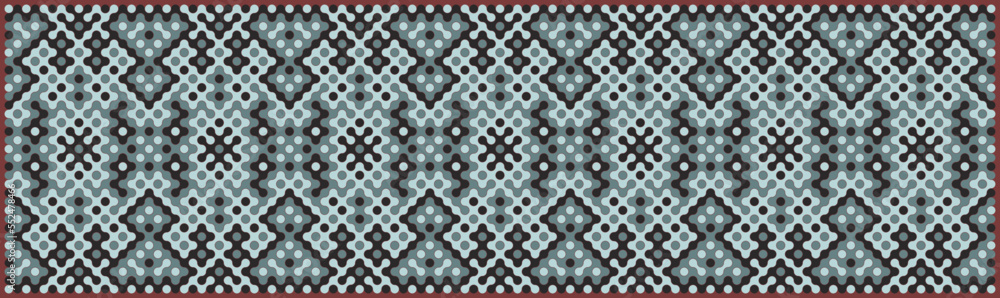 Multicolor truchet tiling connections illustration Multicolor truchet tiling connections illustration