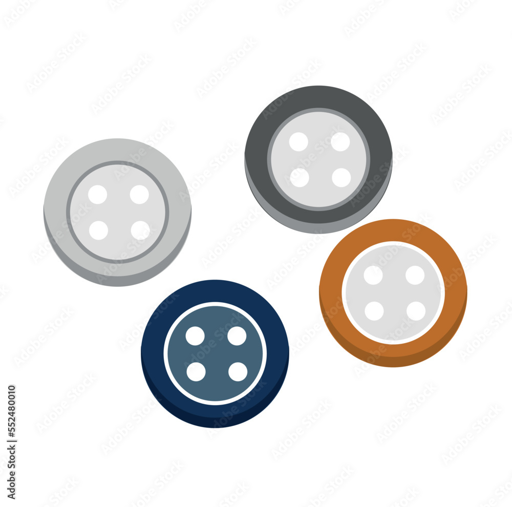 Different buttons on white background Different buttons on white background