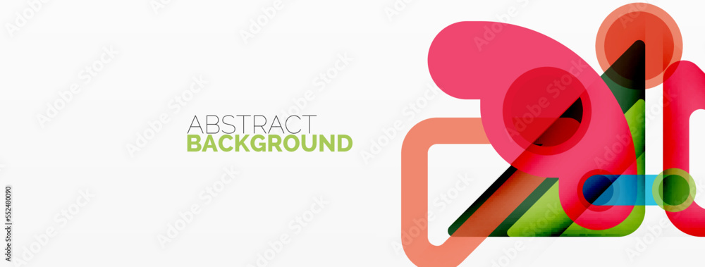 Geometric primitives. Lines, circles abstract background Geometric primitives. Lines, circles abstract background