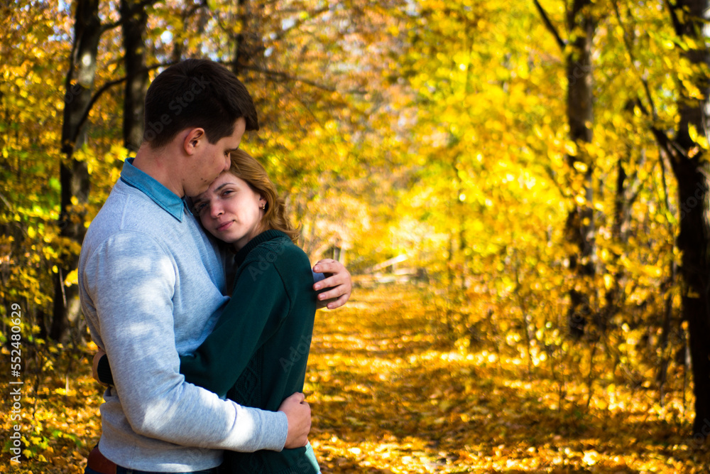 A Love Story in an Autumn Park
