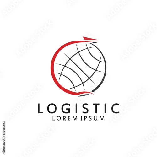 Logistic logo for Business and Company. Vector template design for delivery service.